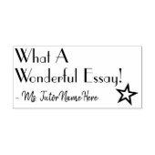 「なんて素晴らしいエッセイなんだ！」 インストラクタースタンプ ラバースタンプ (インプリント)