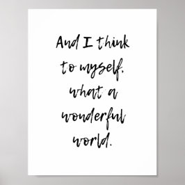 なんて素晴らしい世界だろう ポスター