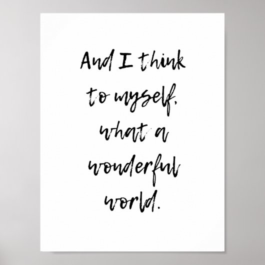 なんて素晴らしい世界だろう ポスター (正面)