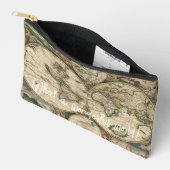 なんて素晴らしい世界だろう!ヴィンテージ世界地図 アクセサリーポーチ (見開き)