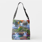 なんて素晴らしい世界に住んでいるのだろう クロスボディバッグ (裏面)