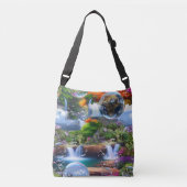 なんて素晴らしい世界に住んでいるのだろう クロスボディバッグ (正面)