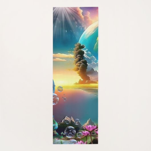 なんて素晴らしい世界に住んでいるのだろう ヨガマット (裏面)