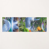 なんて素晴らしい世界に住んでいるのだろう ヨガマット (正面(横))