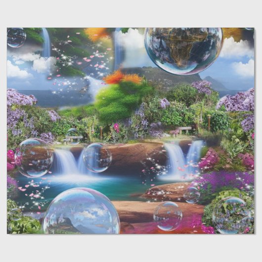 なんて素晴らしい世界に住んでいるのだろう ラッピングペーパー (フラット)