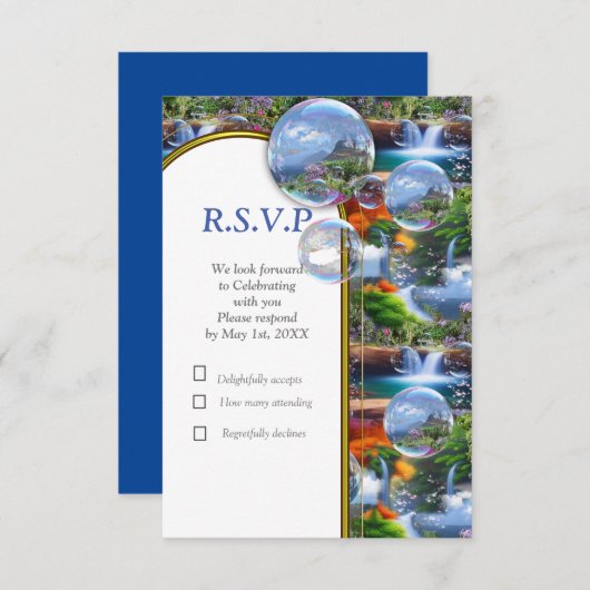 なんて素晴らしい世界に住んでいるのだろう 出欠カード (正面/裏面)