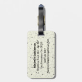 . .なんて素晴らしい世界の飛行機の荷物タグだろう ラゲッジタグ (裏面縦)