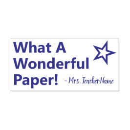 「なんて素晴らしい紙なんだ！」 インストラクタースタンプ セルフインキングスタンプ