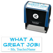 「なんて素晴らし仕事だ!」 教育者のゴム印 セルフインキングスタンプ (インサイチュ)