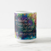 「なんて美し葉いの…」、マグ コーヒーマグカップ (中央)