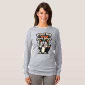 なんて言ったの？ - 驚きの目をした猫 Tシャツ (正面フル)