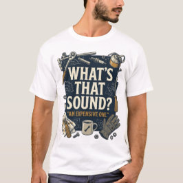 なんて音だ高そうなやつだな メカニックTシャツ Tシャツ
