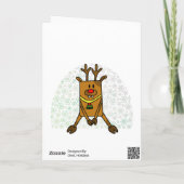 なんて1年だ！ ユニークな雪の結晶のイラスト シーズンカード (裏面)