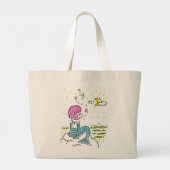 なんでやねん！ボーイとマーメイドガール　トートバッグ ラージトートバッグ (裏面)