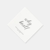 なんで結び目！タイポグラフィミニマルック スタンダードカクテルナプキン (角)