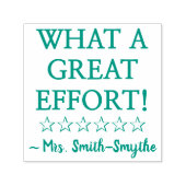 「なんという素晴らし努力だ!」 マーキングゴム印 セルフインキングスタンプ (デザイン)