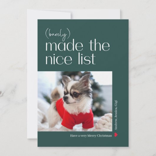 なんとか編集できたカラフルなホリデー写真カード シーズンカード (正面)