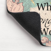 なんとすばらしい世界のマウスの地図-ヴィンテージの地図か マウスパッド (コーナー)