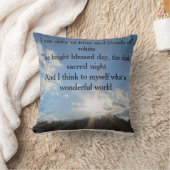 なんとすばらしい世界の枕か クッション (ブランケット)