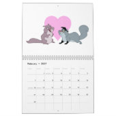 "なんとキャラクター" 2009の壁掛けカレンダーか カレンダー (2月 2027)