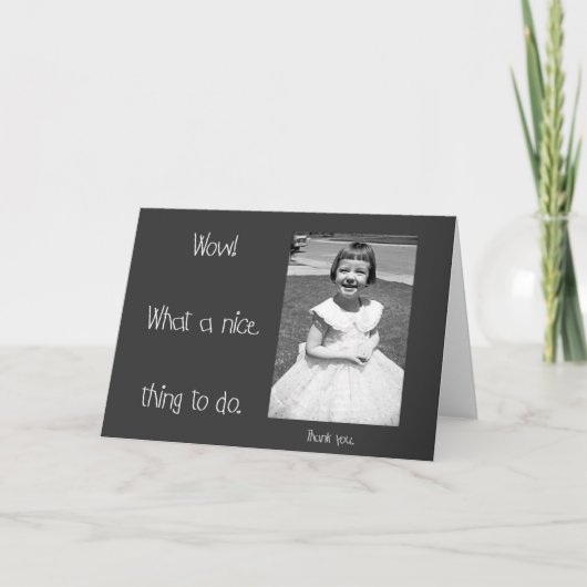 なんとニースの事しなさいか サンキューカード (正面)