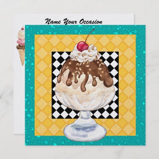 なんと招き入れ!- SRF 招待状 (正面/裏面)