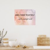 なんと素晴らしい世界のポスター ポスター (キッチン)