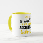 なんと素晴らしい会計士のように見えるかかわいいこの マグカップ (正面左)