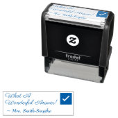 「なんと素晴らしい答えだろう!」 フィードバックのスタンプ セルフインキングスタンプ (インサイチュ)