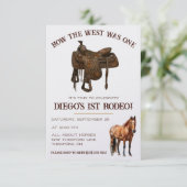 なんと西が一つだったか。カウボーイファーストロデオ誕生日 招待状 (スタンド正面)