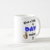 なんと違いデーブがマグに生じるか。 デイヴィッドのギフト コーヒーマグカップ (正面右)