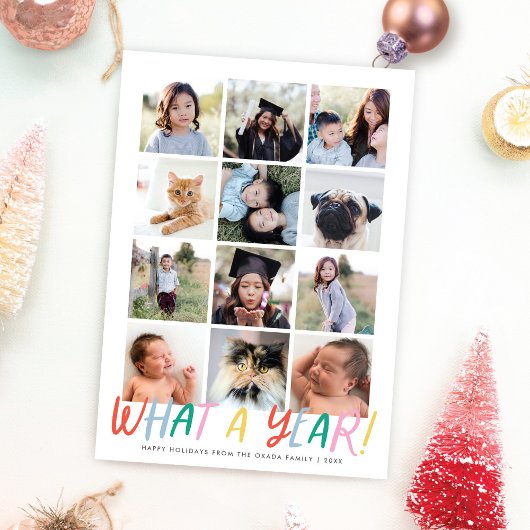 なんと1年だ！おもしろいモダンフェスティバル12枚お正月 シーズンカード