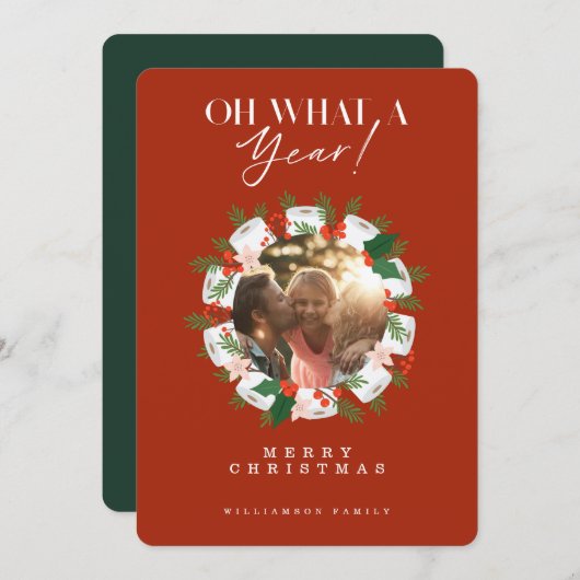 なんと1年だ!トイレ紙フェスティバルフォトリース シーズンカード (正面/裏面)