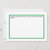 なんと1年だ！ファミリーホリデーカード サンキューカード (裏面)