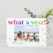 なんと1年だ!レインボーおもしろいカラー紙吹雪写真2022 シーズンカード (スタンド正面)