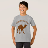 なんの日?ラクダ柄Tシャツ Tシャツ (正面フル)