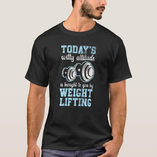 ~にあるボディービルダージムを持ち上げて運ばれてくる Tシャツ (正面)