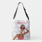 ~にいる女の子たち全員赤と白に クロスボディバッグ (裏面)