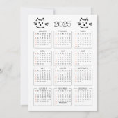 においがする？それは2025年だよ！おもしろい猫の名言 ホリデーカード (裏面)