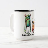 におい我々の足モンスターバディカスタムズ ツートーンマグカップ (正面左)