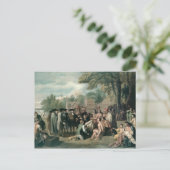 ~におけるインディアンとのウィリアム・ペン条約 ポストカード (スタンド正面)