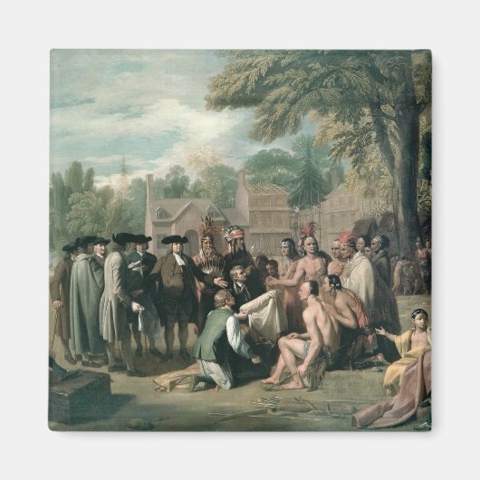 ~におけるインディアンとのウィリアム・ペン条約 マグネット (正面)