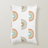 ～における手描き抽象芸術の継ぎ目のない模様 アクセントクッション (裏面(縦))