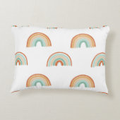 ～における手描き抽象芸術の継ぎ目のない模様 アクセントクッション (裏面)