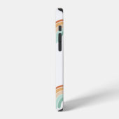 ～における手描き抽象芸術の継ぎ目のない模様 iPhoneケース (左側面)