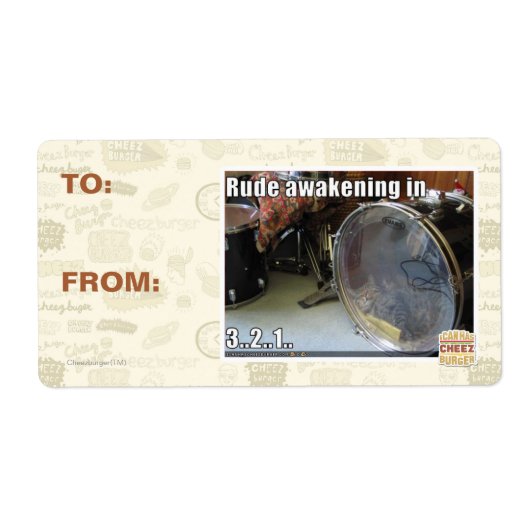 ～における無作法な目覚め ラベル (正面)