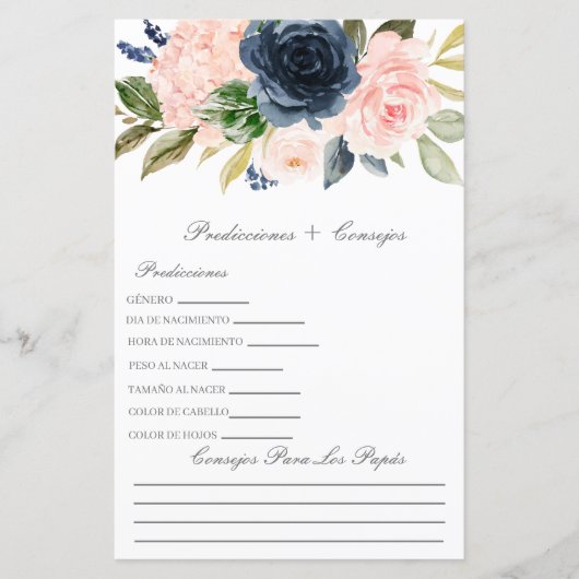 ～における赤ちゃんシャワースペインの予測 (正面)