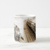 にがりの蒸気の列車のマグ コーヒーマグカップ (中央)