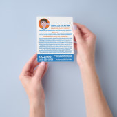 にきびデザイン、皮膚科医、皮膚科クリニック チラシ (手)