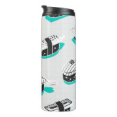 にぎり寿司の継ぎ目のない柄 タンブラー (回転右)